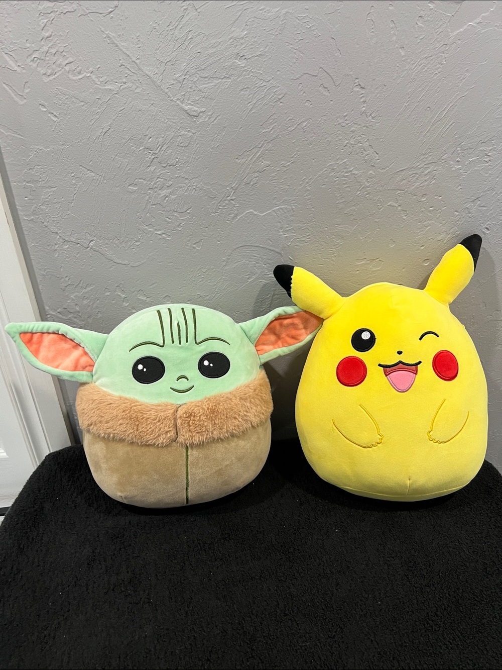 🔥🔥 STAR WARS YODA & POKÉMON PIKACHU “Winking” 10” Plush Squishmallows Toys - EUC
